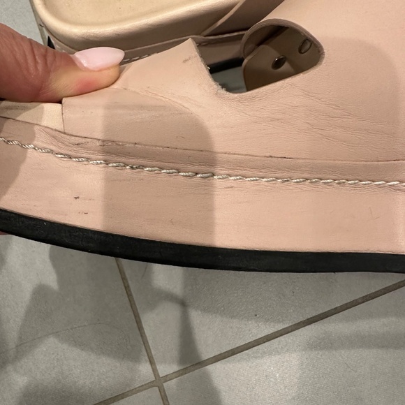 3.1 Phillip Lim Pink Freida Double Buckle Platform Sandals - Size 8 - Picture 8 of 11
